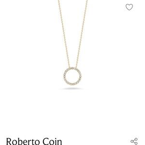 Roberto Coin 18K Gold and Diamond Circle Necklace